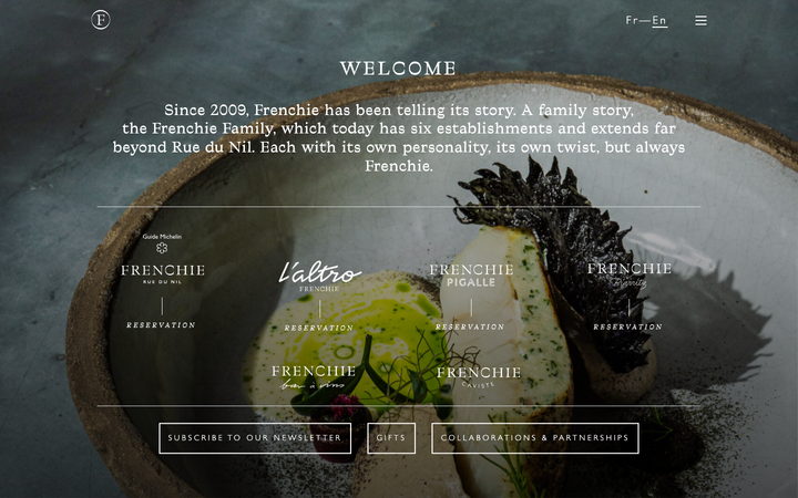 Screenshot of Frenchie Restaurant