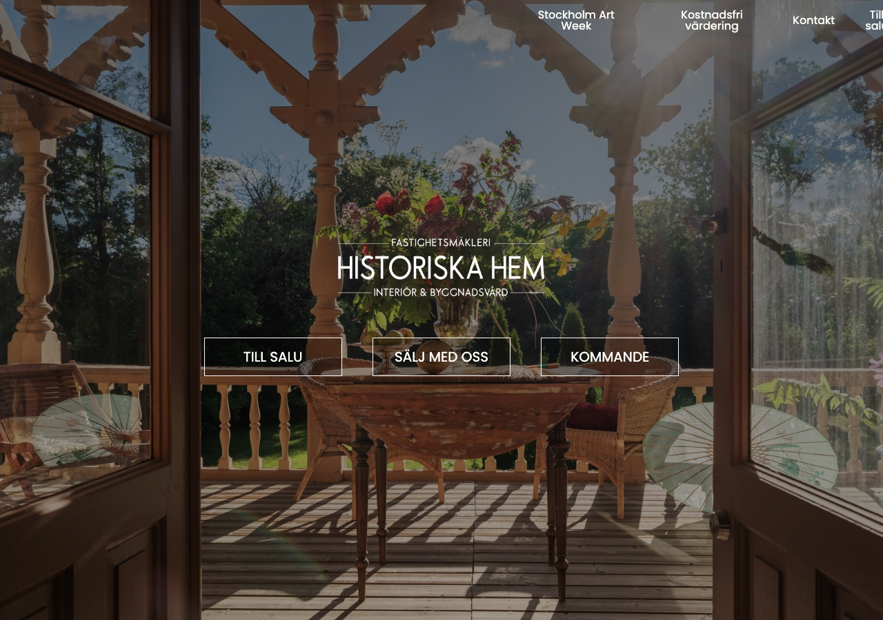 Screenshot of Historiska Hem