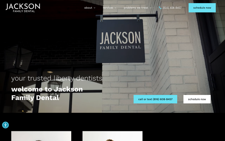Screenshot of Jackson Family Dental