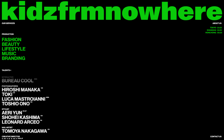 Screenshot of Kidzfrmnowhere