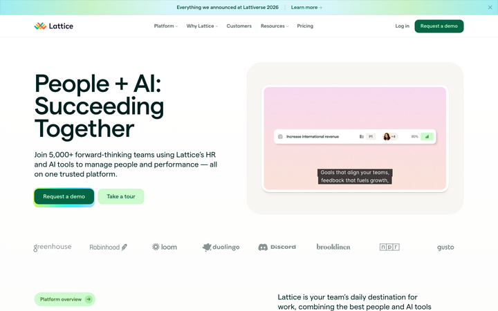 Screenshot of Lattice