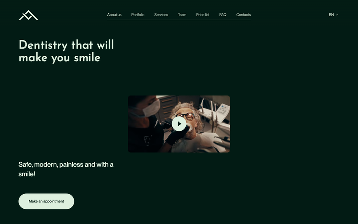 Screenshot of Lava Dental