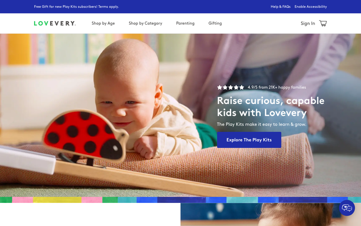 Screenshot of Lovevery 2
