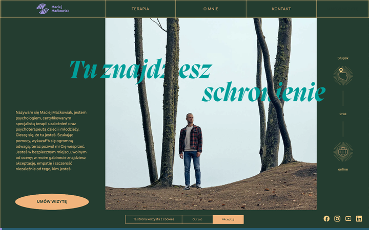 Screenshot of Maciej Ma Kowiak