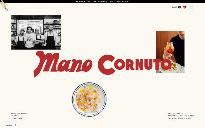 Screenshot of Mano Cornuto