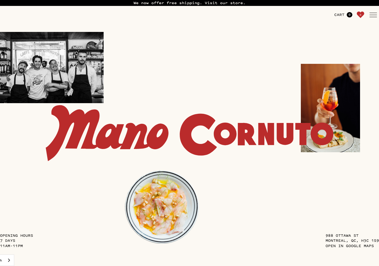 Screenshot of Mano Cornuto