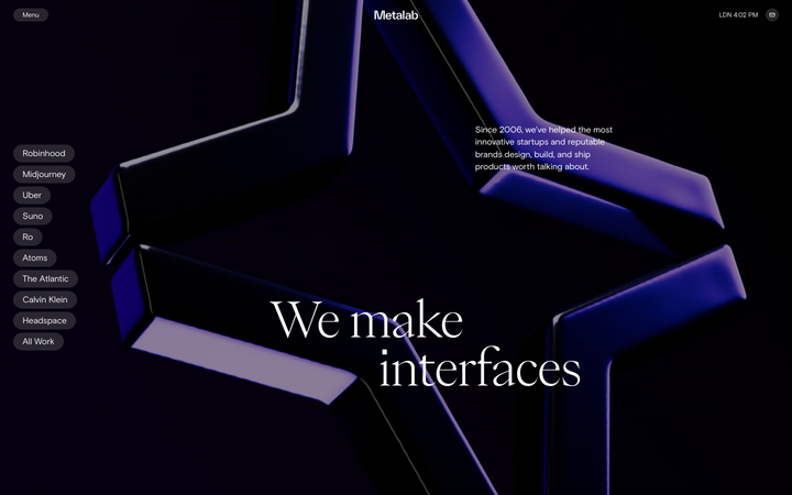 Screenshot of Metalab
