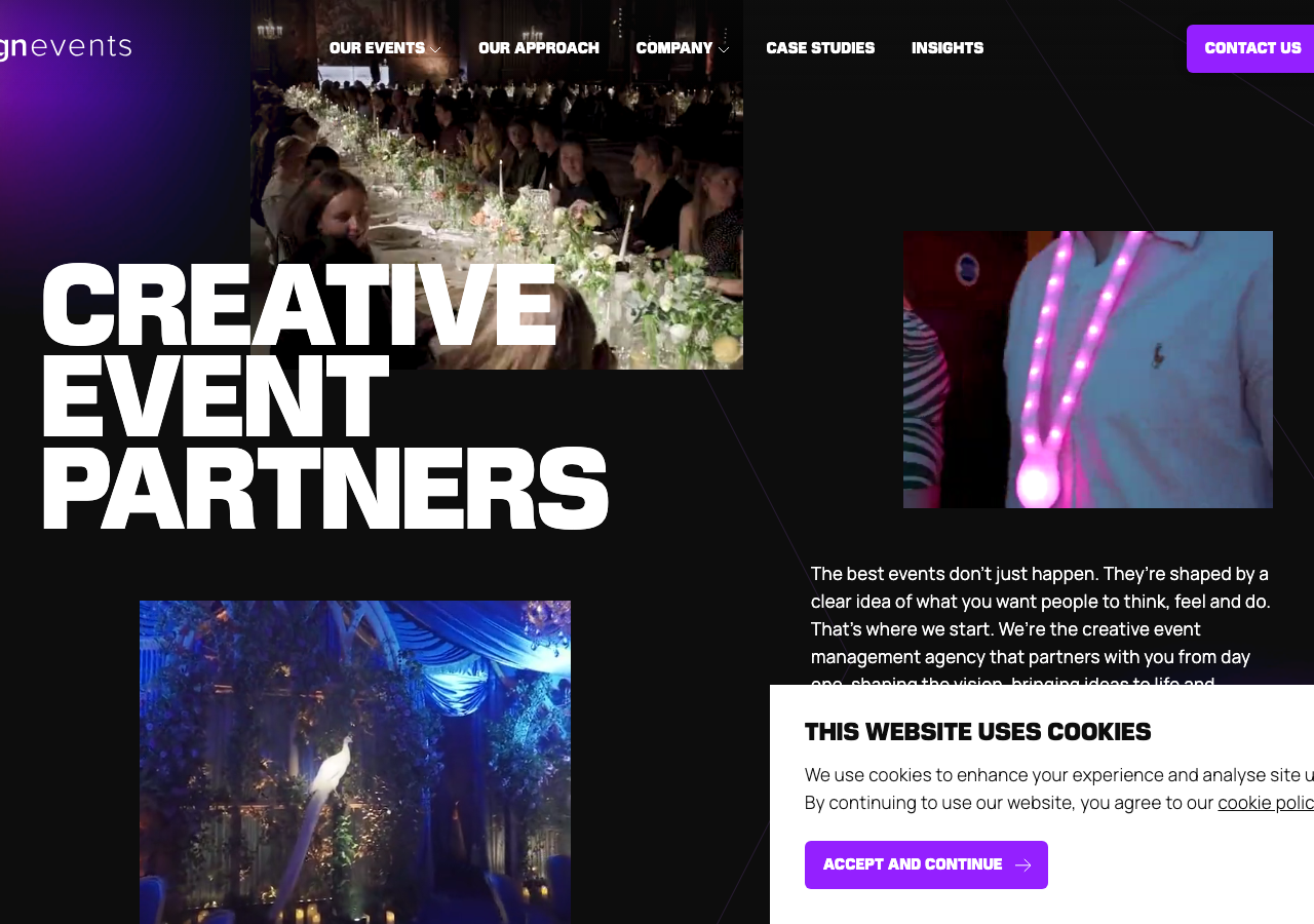 Screenshot of Mgn Events