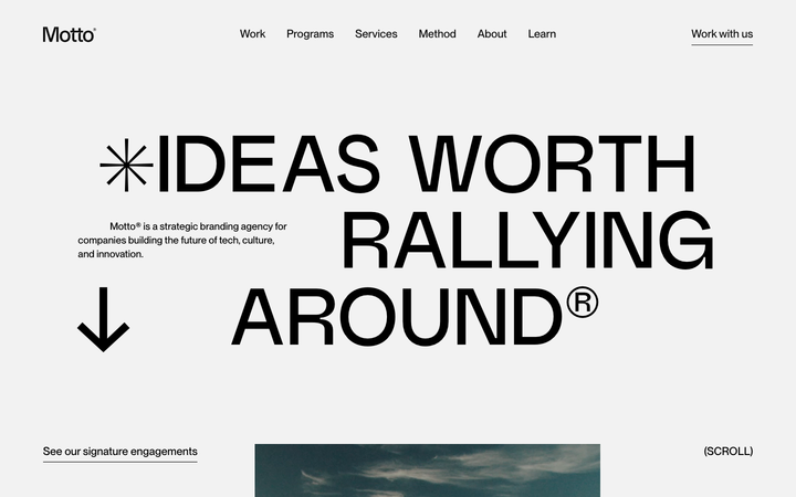 Screenshot of Motto