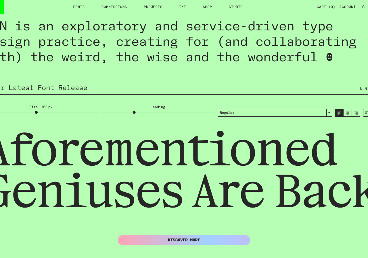 Screenshot of Nan