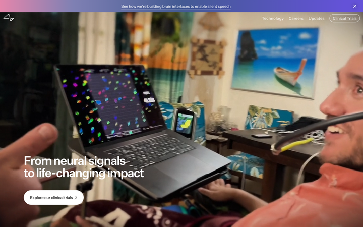 Screenshot of Neuralink