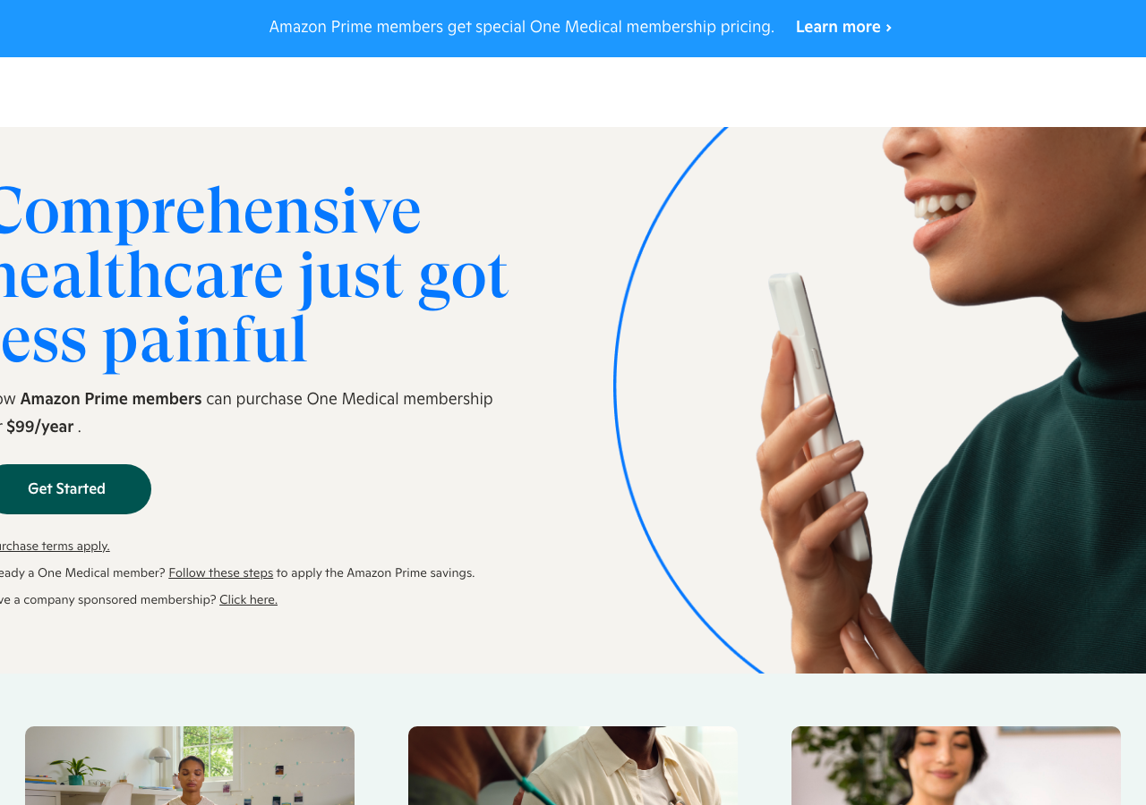Screenshot of One Medical