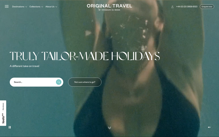 Screenshot of Original Travel