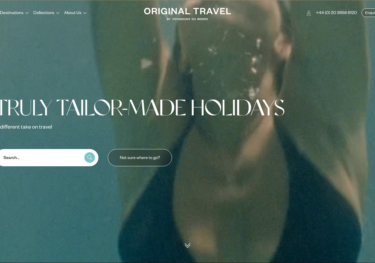 Screenshot of Original Travel