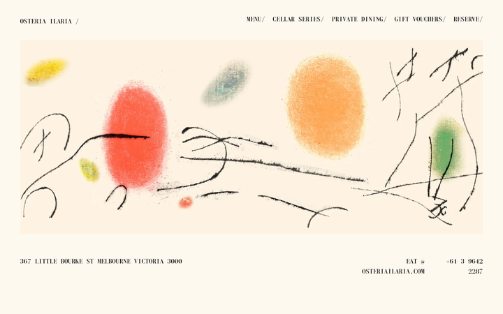 Screenshot of Osteria Ilaria