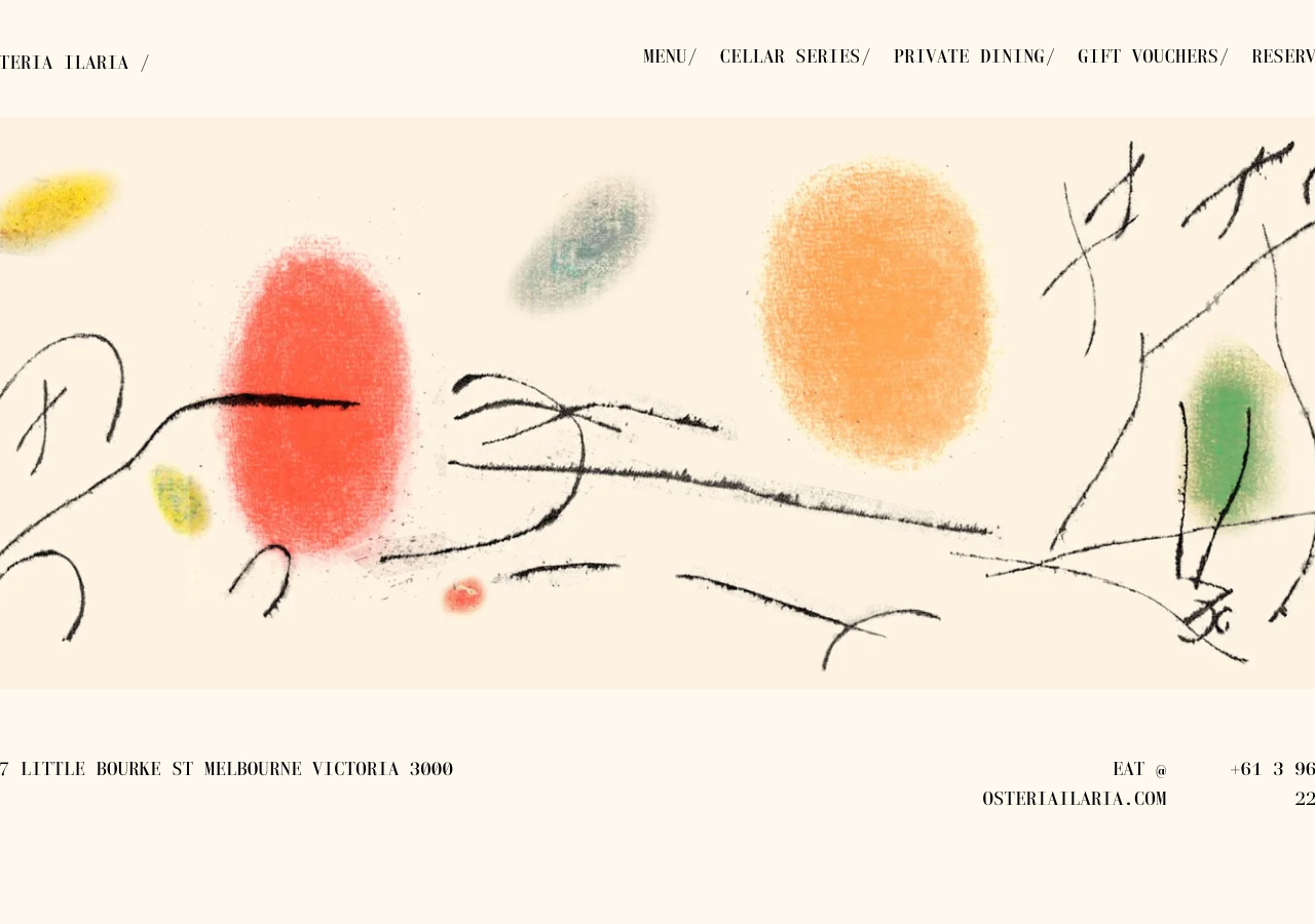 Screenshot of Osteria Ilaria