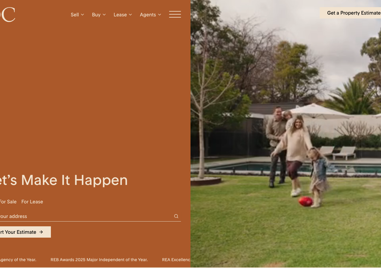 Screenshot of Ouwens Casserly Oc Real Estate