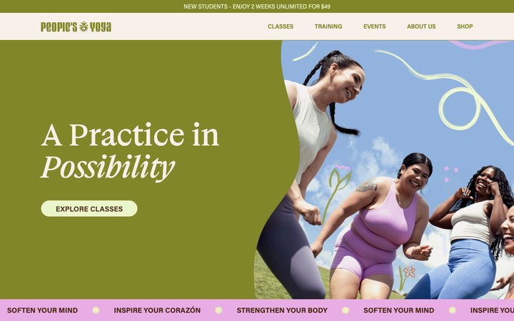 Screenshot of People S Yoga