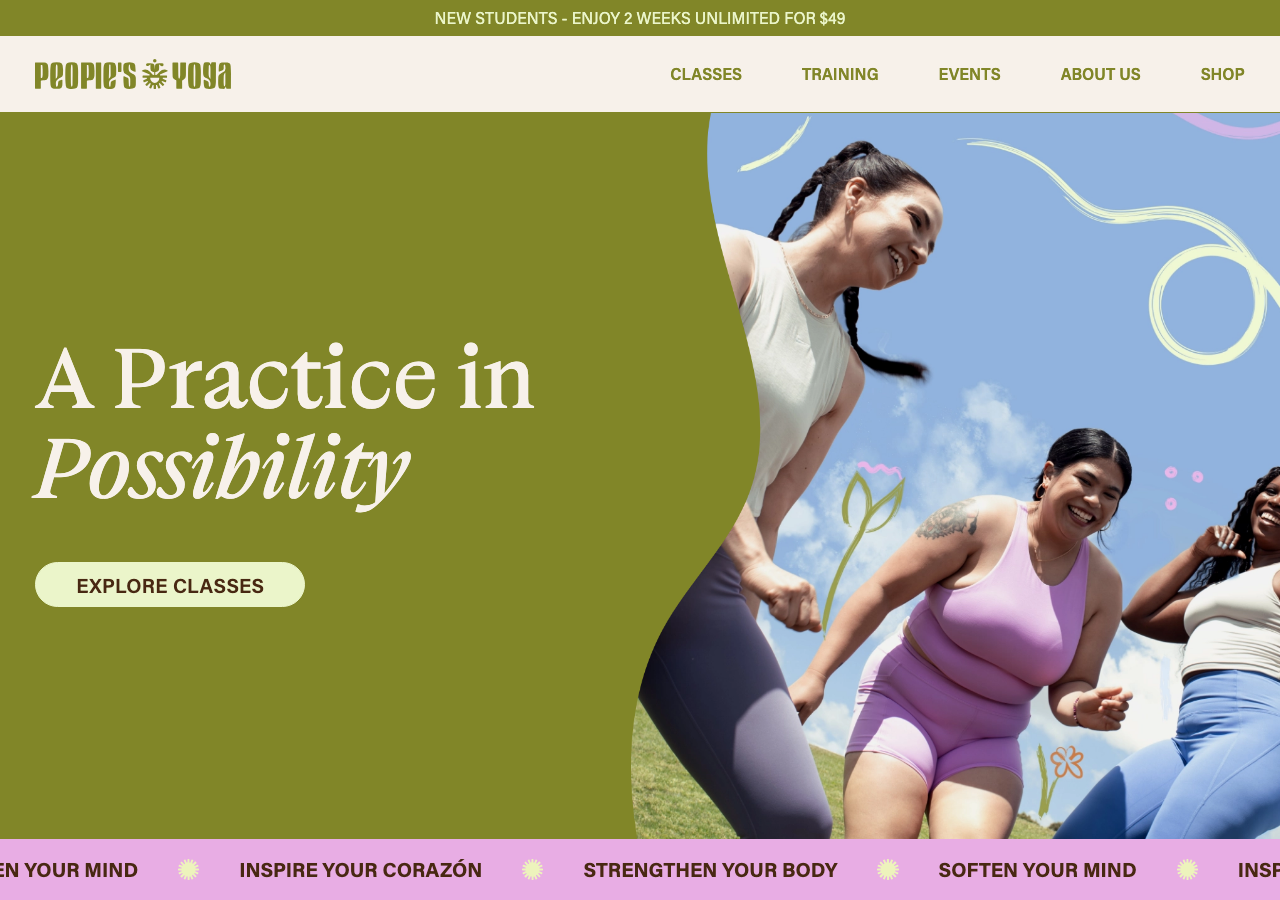 Screenshot of People S Yoga
