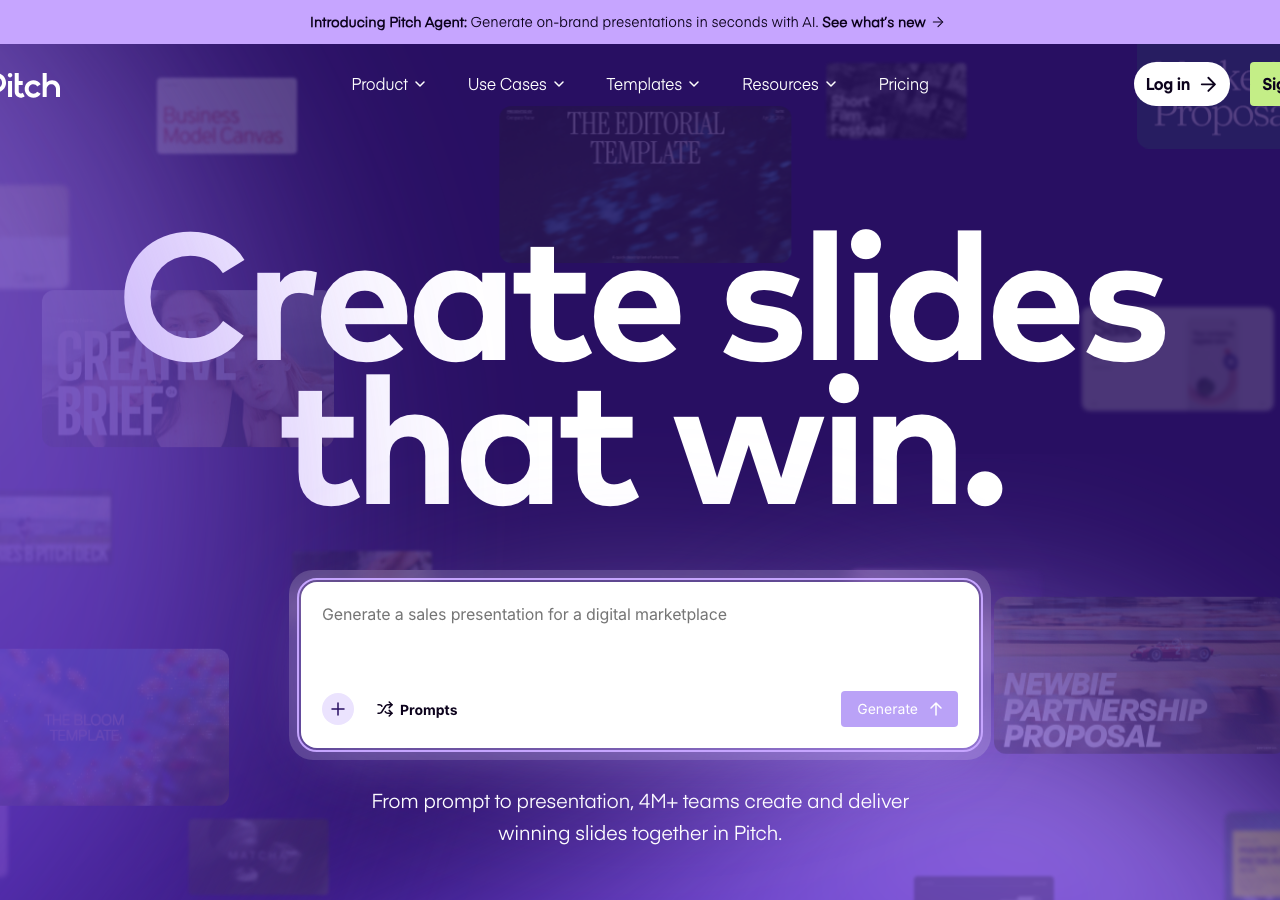 Screenshot of Pitch