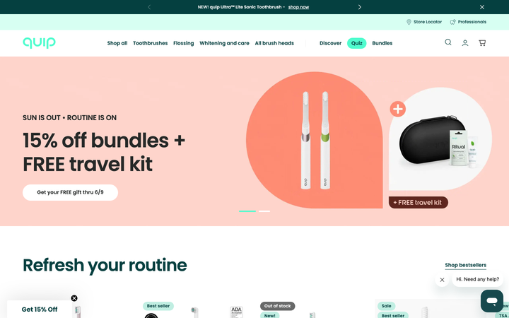 Screenshot of Quip