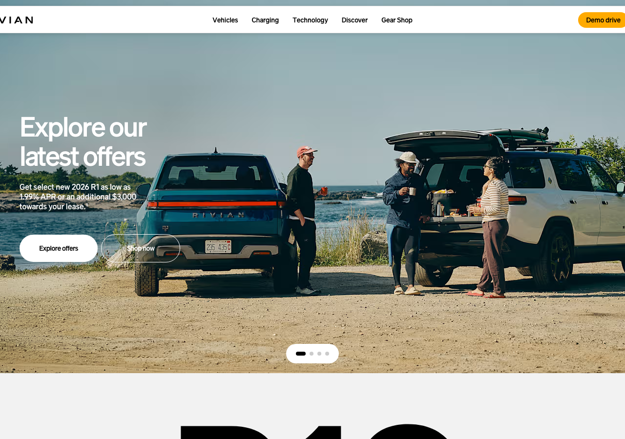 Screenshot of Rivian