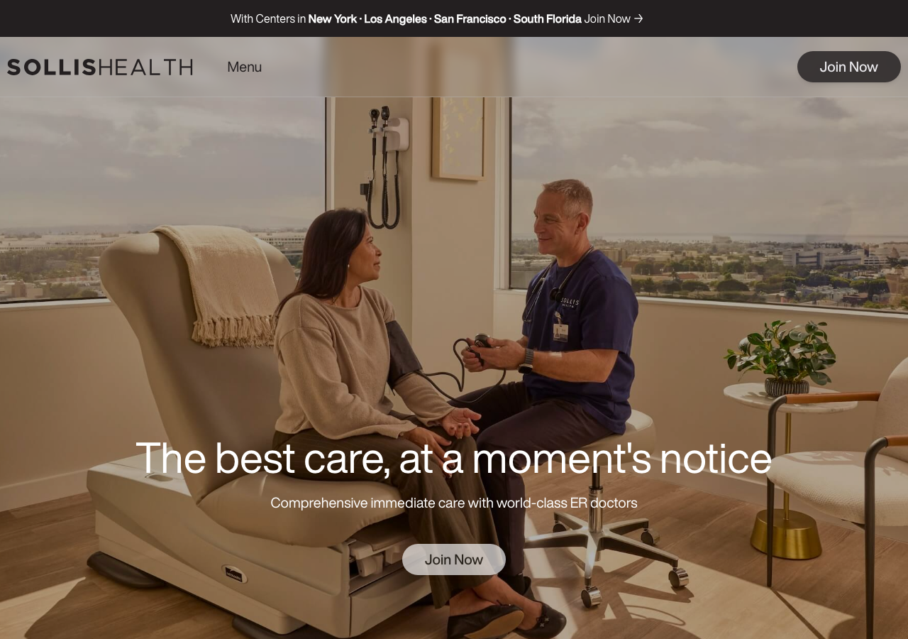 Screenshot of Sollis Health