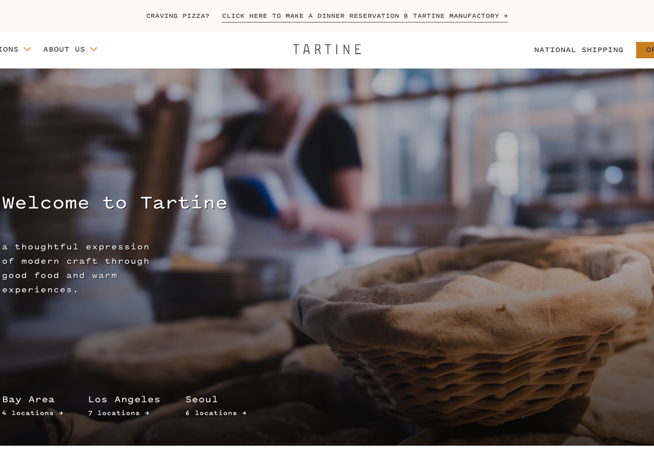 Screenshot of Tartine Bakery