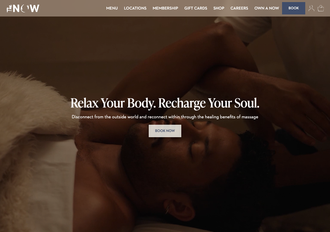 Screenshot of The Now Massage