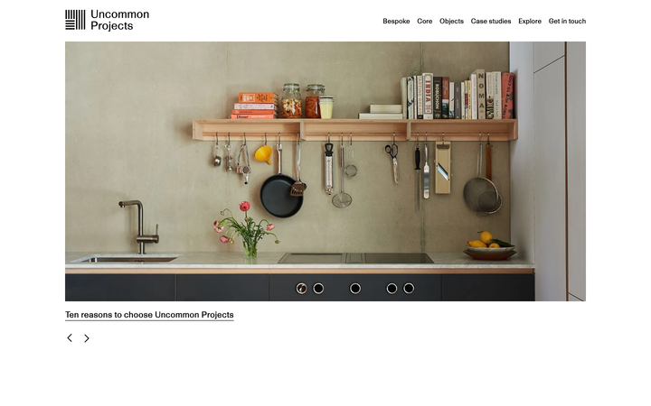 Screenshot of Uncommon Projects