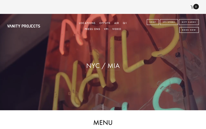Screenshot of Vanity Projects